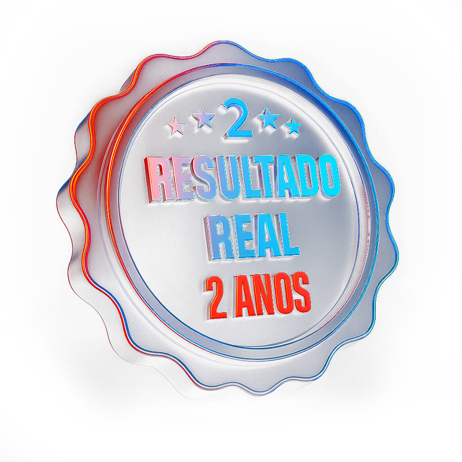 Selo Resultado Real 2 Anos